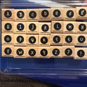 Alphabet Stamps- 2004 Stampin Up Alphadot